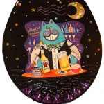 Alley Cat Bartender Toilet Seat - Elongated