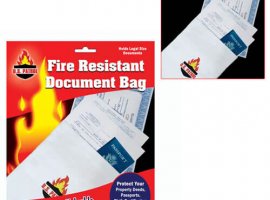 Fire Resistant Document Bag 9x14