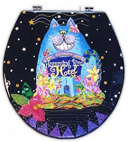 These seats are hand made with the finest materials possible for durability unmatched by others. Whether you’re stuck on a gift idea or you would simply like to brighten up your bathroom with a one of a kind handcrafted toilet seat.. Start at $41.50