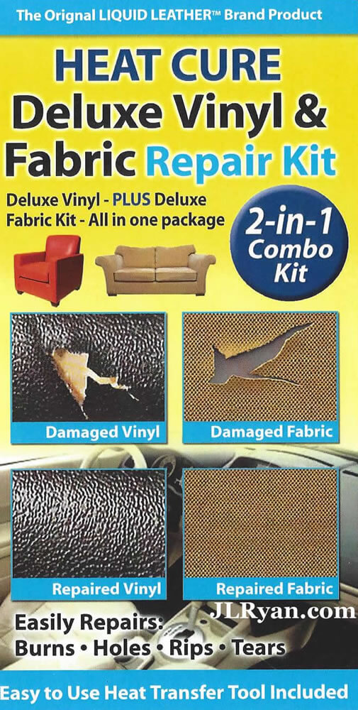 Liquid Leather Heat Cure Deluxe Vinyl & Fabric Repair kit - JL Ryan