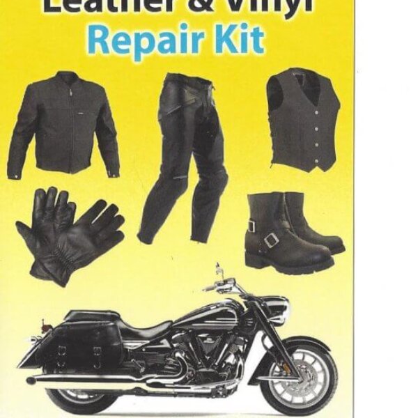 Liquid Leather No Heat Black Motorcycle Leather & Vinyl Repair Kit