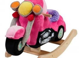 Lil' Biker Pink Motorcycle Baby Rocker